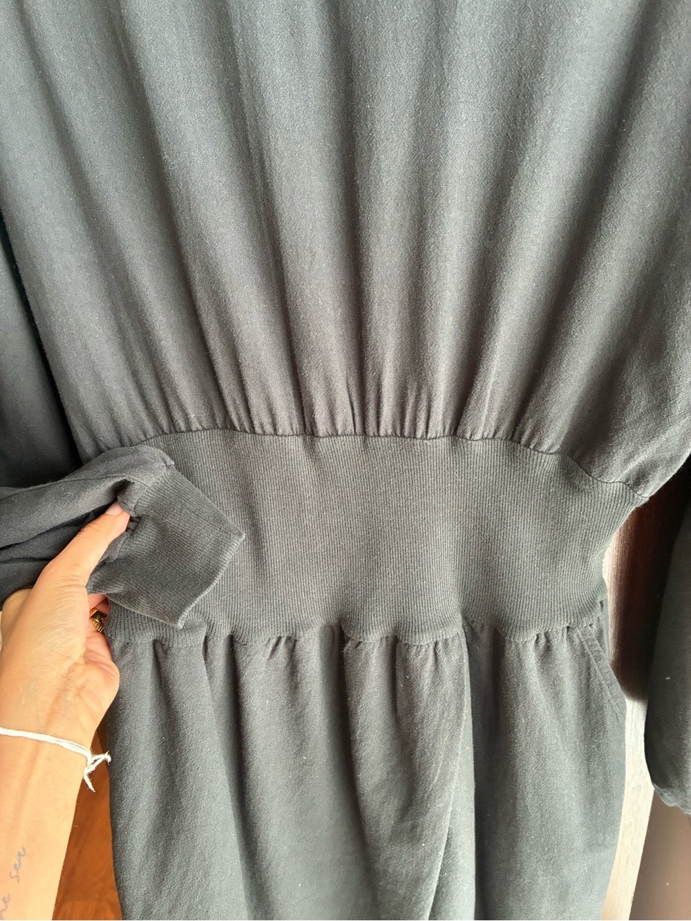 Free People Black Wide Leg Jumpsuit - Picture 4 of 8